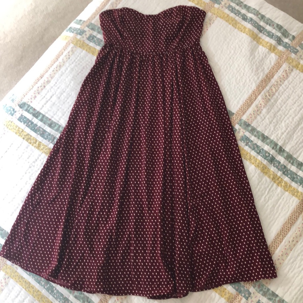 Strapless summer sundress